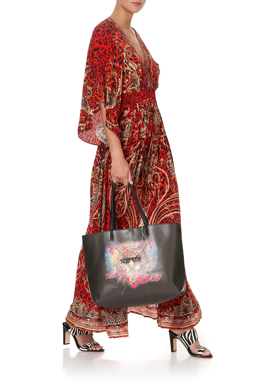 VEGAN LEATHER EAST WEST TOTE SLAVE TO THE RHYTHM sold by Camilla product image thumbnail 2