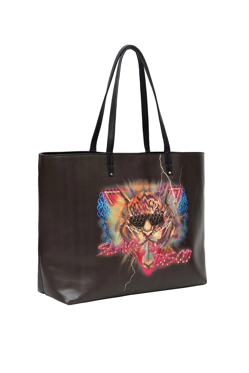 VEGAN LEATHER EAST WEST TOTE SLAVE TO THE RHYTHM sold by Camilla product image thumbnail 3
