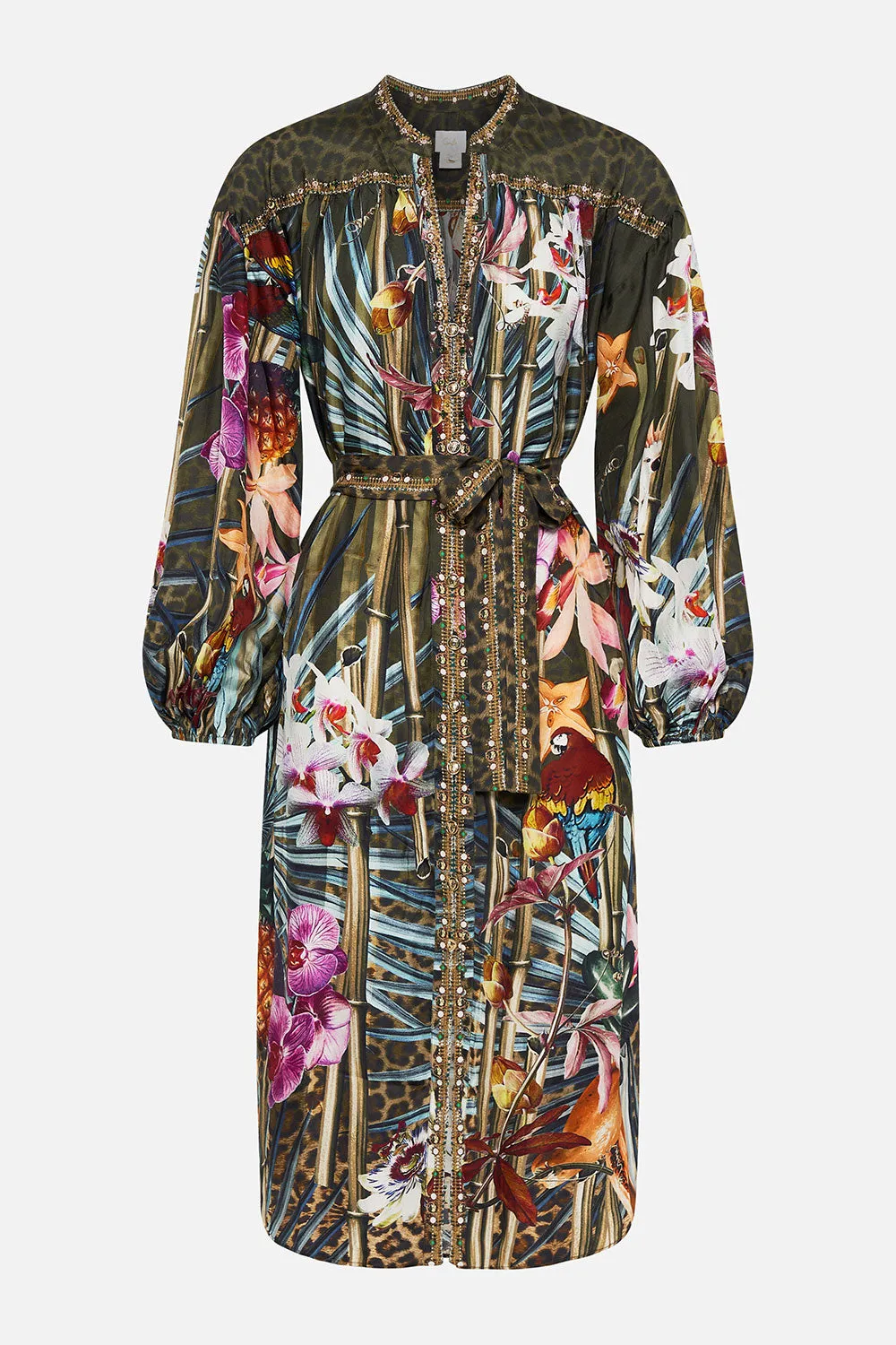 BLOUSON SLEEVE MIDI DRESS PASSPORT TO PARADISE sold by Camilla product image thumbnail 3