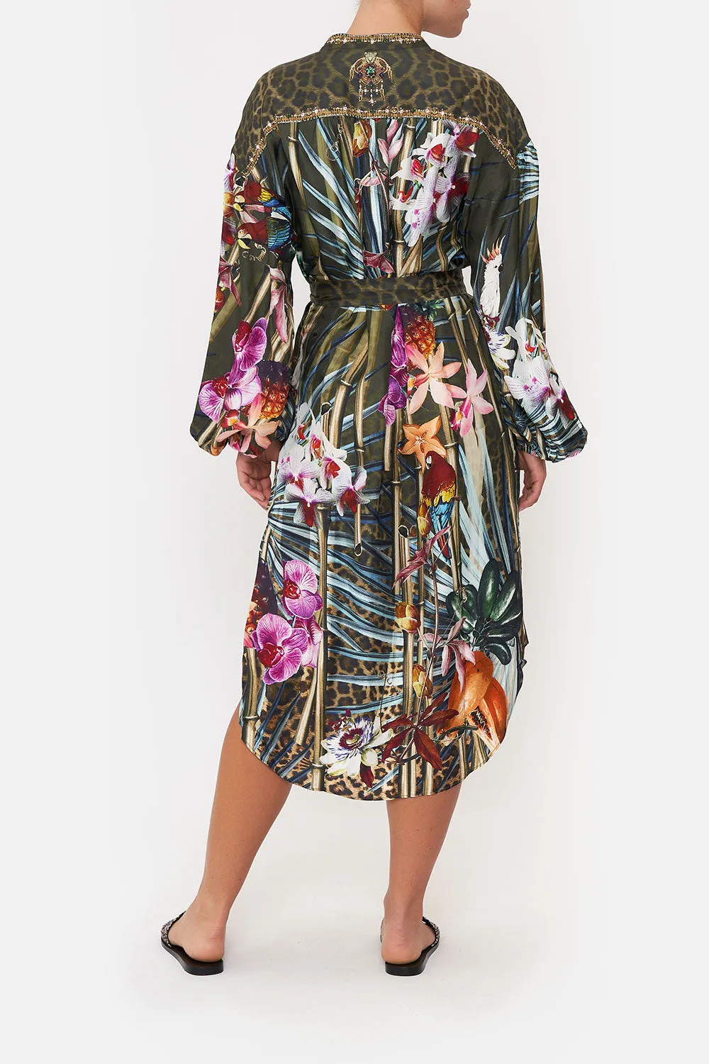 BLOUSON SLEEVE MIDI DRESS PASSPORT TO PARADISE sold by Camilla product image thumbnail 2