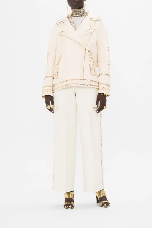 OVERSIZED LEATHER BIKER JACKET VALLEY OF THE QUEENS sold by Camilla