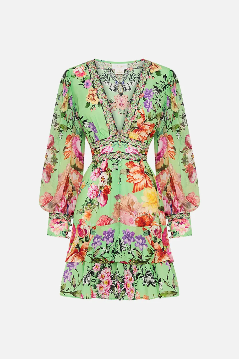 BUTTON FRONT FRILL DRESS PORCELAIN DREAM sold by Camilla product image thumbnail 3