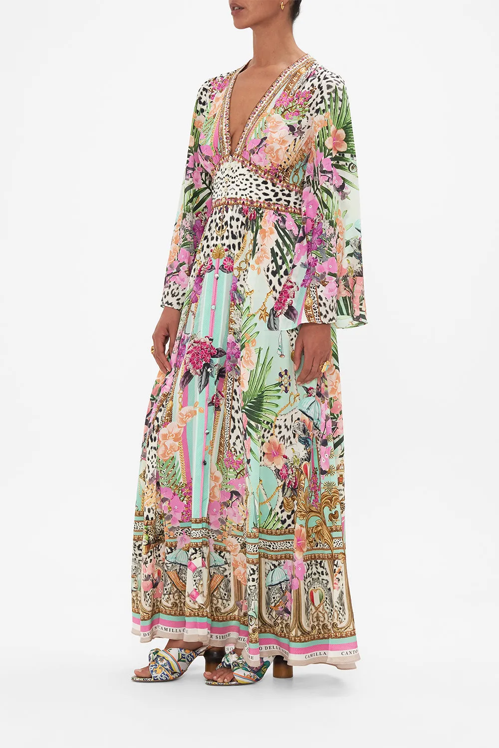 KIMONO SLEEVE DRESS WITH SHIRRING DETAIL DEAR AMORE MIO sold by Camilla product image thumbnail 4