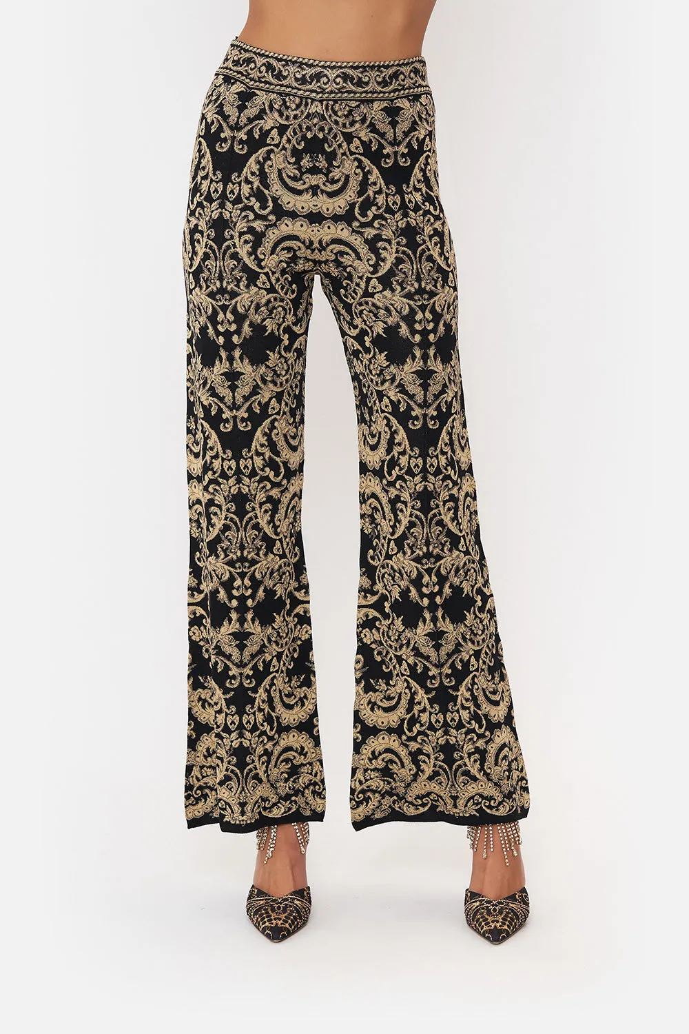 FLARED JACQUARD KNIT PANT DANCE WITH DUENDE sold by Camilla product image thumbnail 5