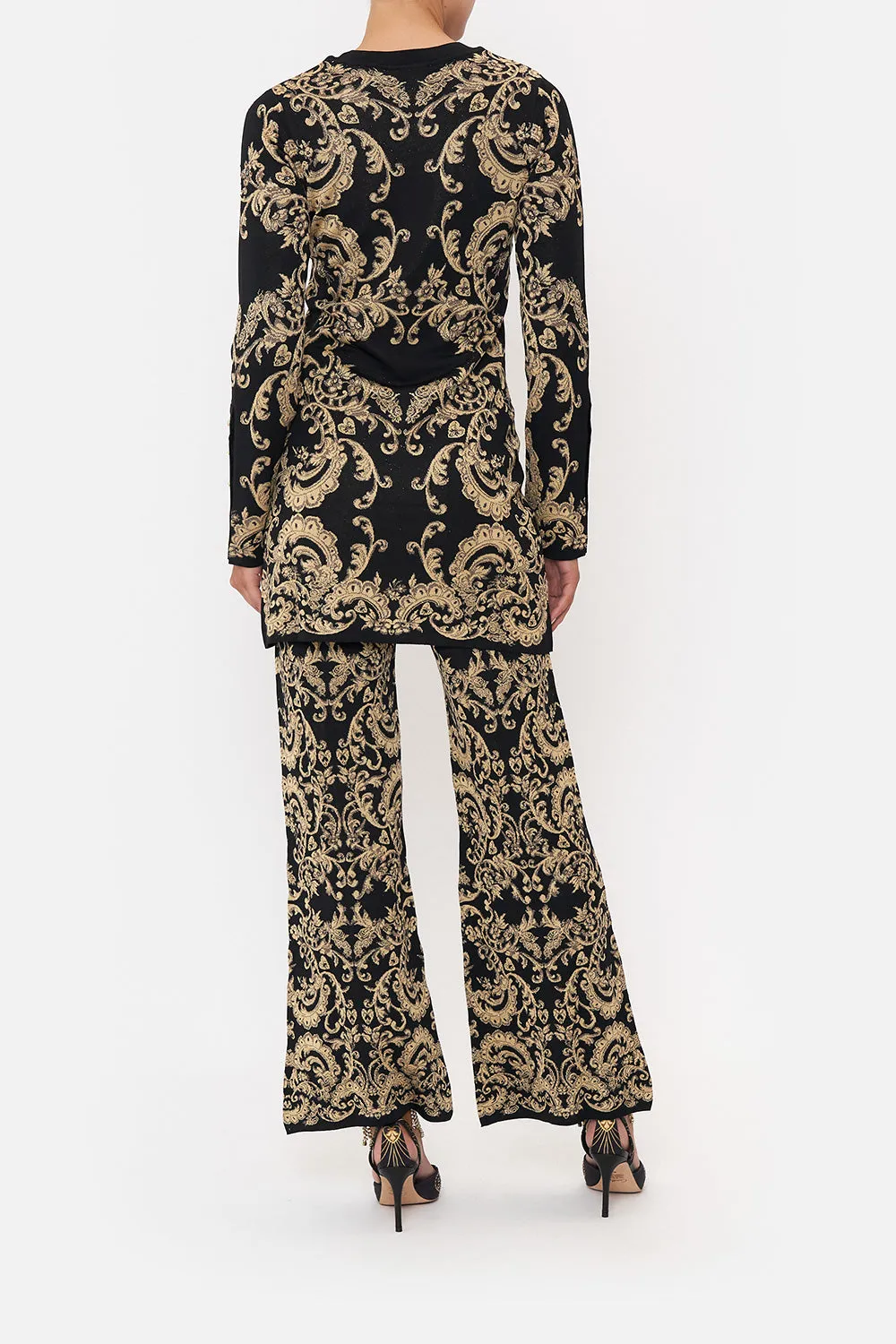 FLARED JACQUARD KNIT PANT DANCE WITH DUENDE sold by Camilla product image thumbnail 2
