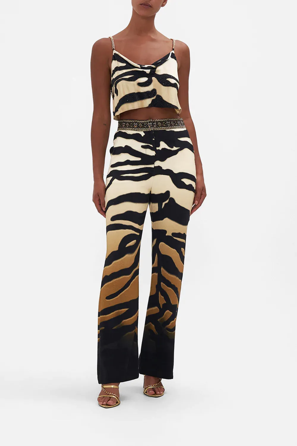 FULL LENGTH FLARED PANT TAME MY TIGER sold by Camilla