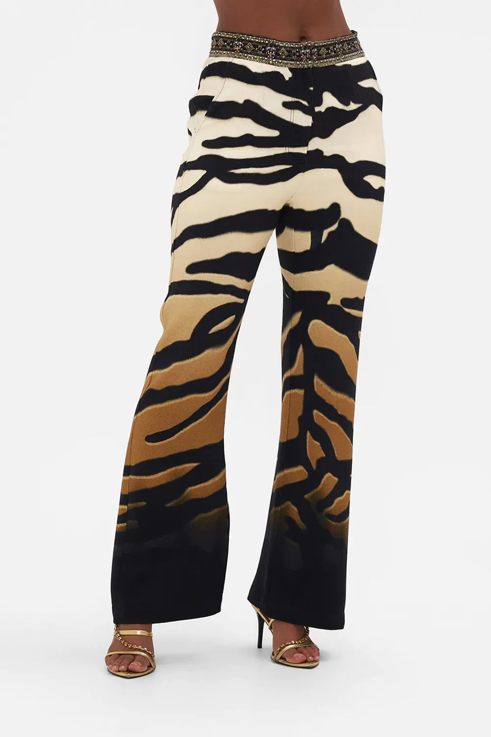 FULL LENGTH FLARED PANT TAME MY TIGER sold by Camilla product image thumbnail 5