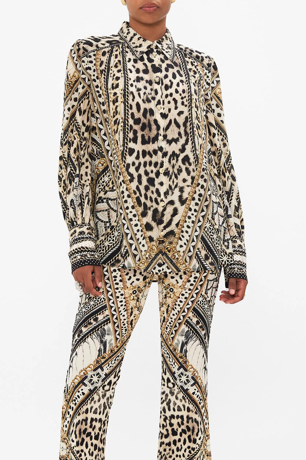 BUTTON THROUGH BLOUSON SLEEVE BLOUSE MOSAIC MUSE sold by Camilla product image thumbnail 5