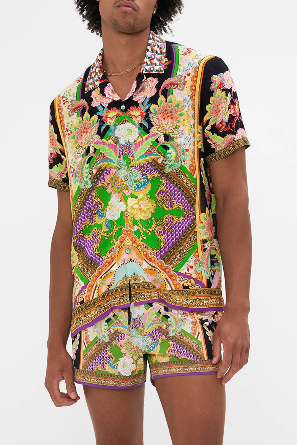 SHORT SLEEVE CAMP COLLARED SHIRT SUNDOWNERS IN SICILY sold by Camilla product image thumbnail 5