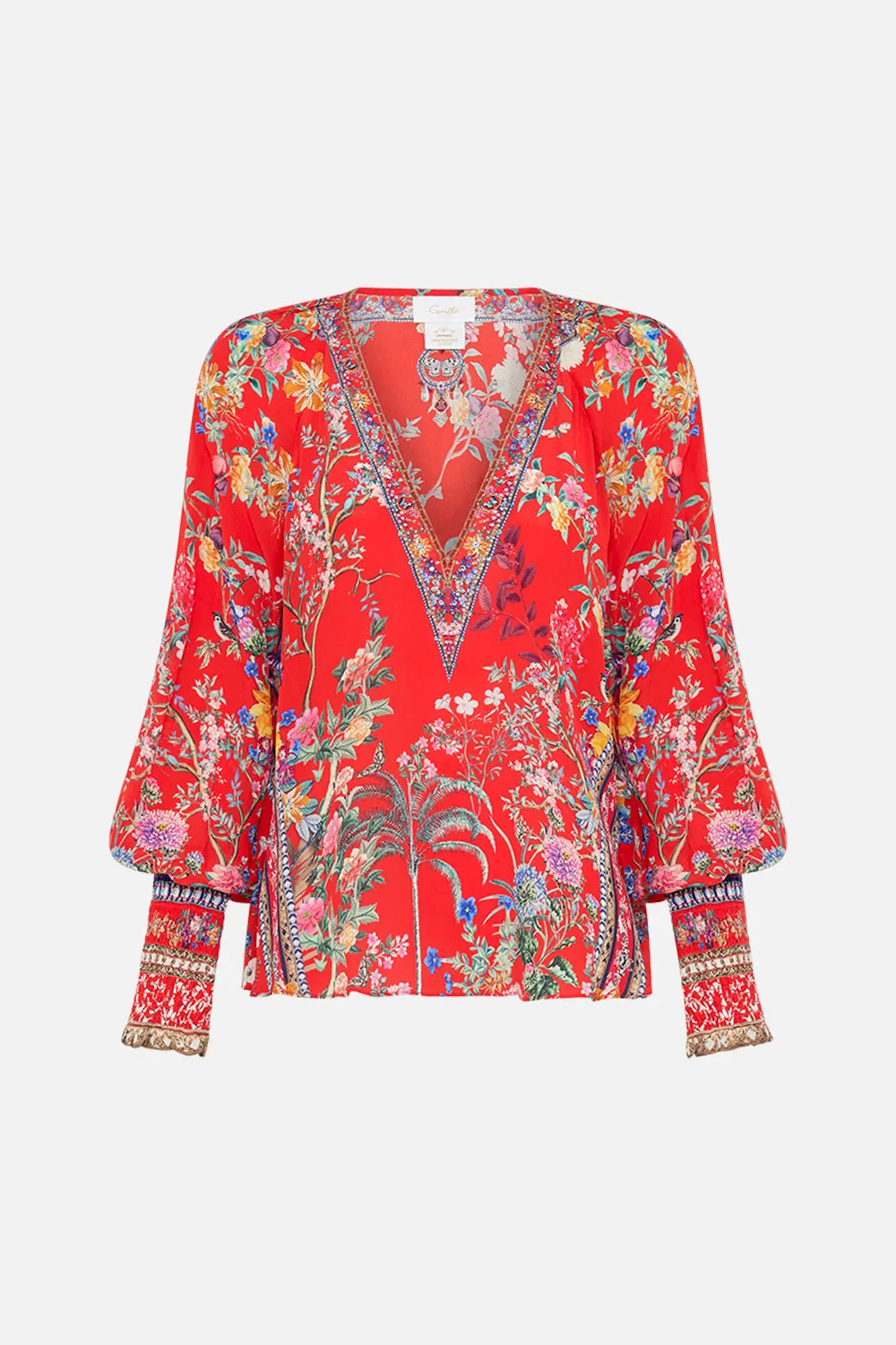 SHIRRED CUFF BLOUSE THE SUMMER PALACE sold by Camilla product image thumbnail 3