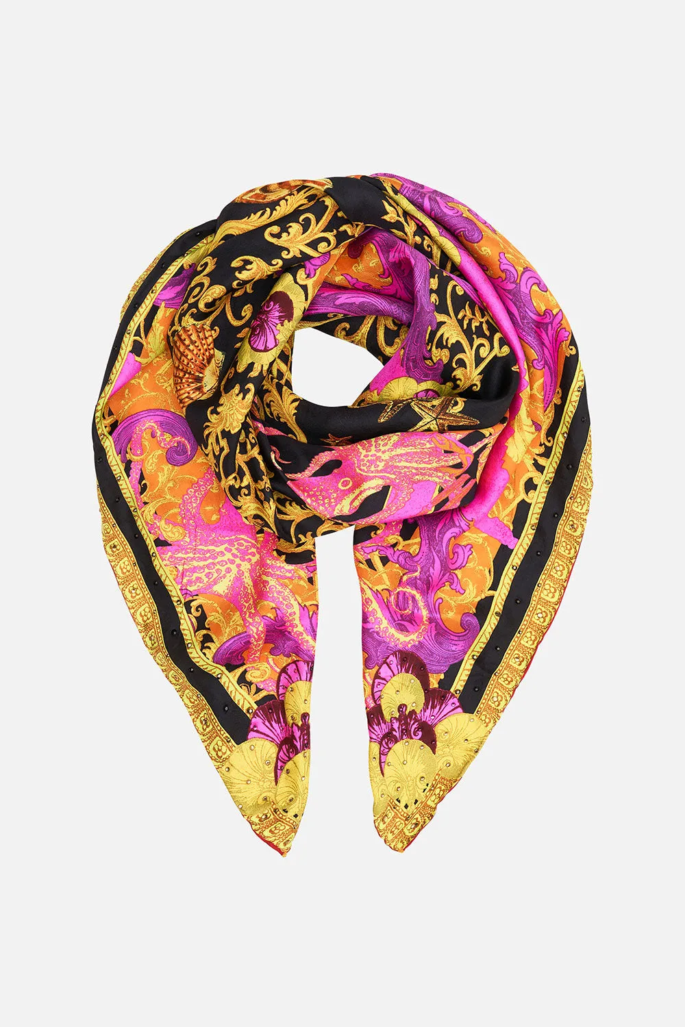 LARGE SQUARE SCARF OCTOPIA sold by Camilla