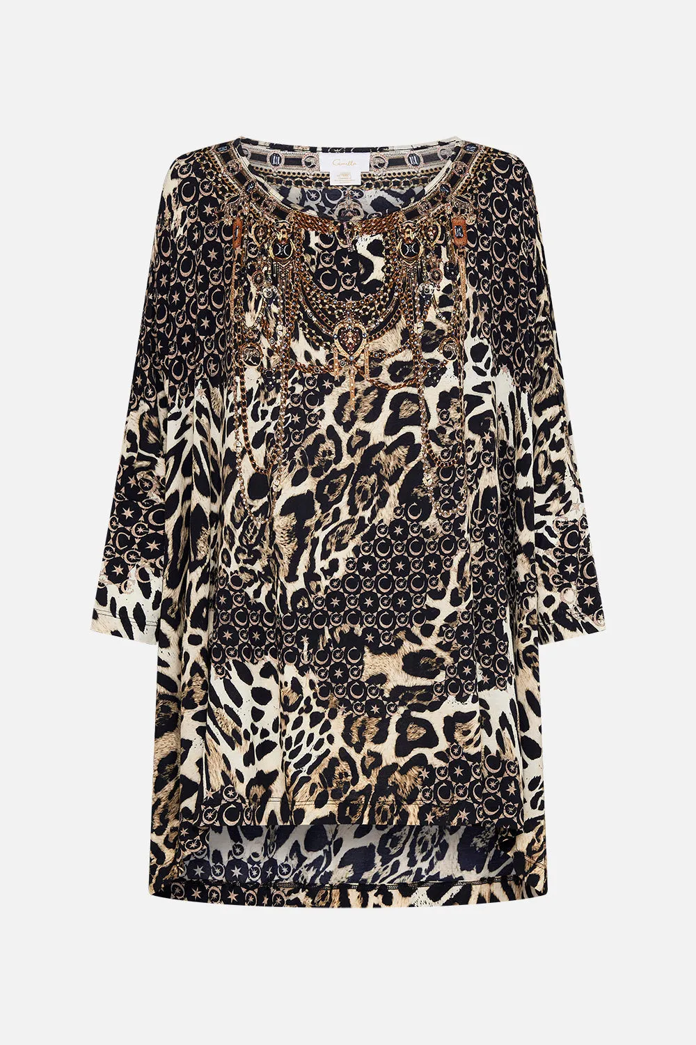 SCOOP NECK SLOUCH TEE WILDCAT SOIREE sold by Camilla product image thumbnail 3