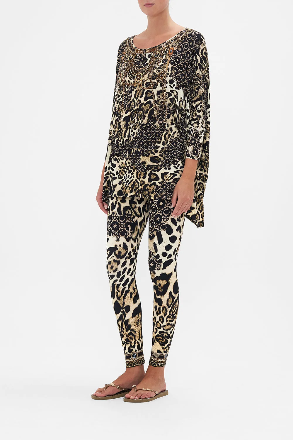 SCOOP NECK SLOUCH TEE WILDCAT SOIREE sold by Camilla product image thumbnail 4