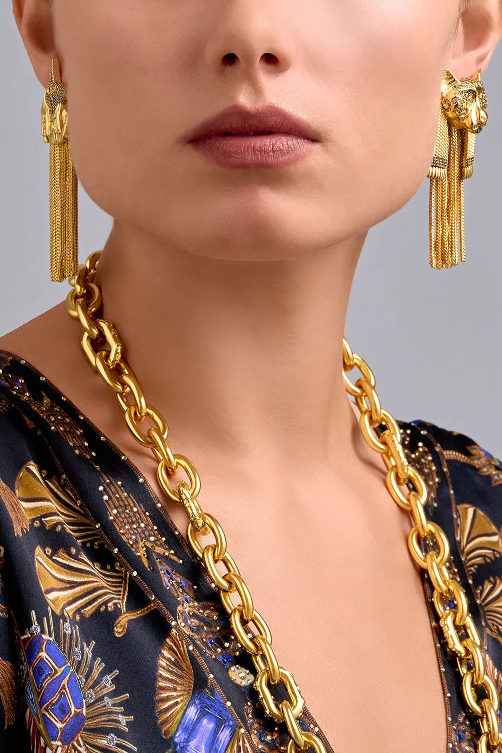 GLOBAL NOMAD TASSEL EARRINGS GOLD sold by Camilla product image thumbnail 2