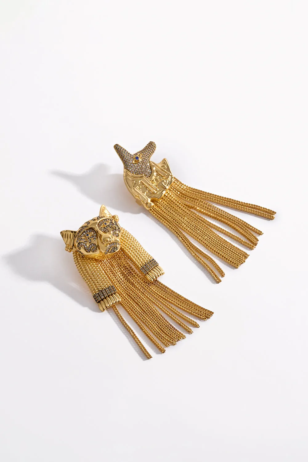 GLOBAL NOMAD TASSEL EARRINGS GOLD sold by Camilla