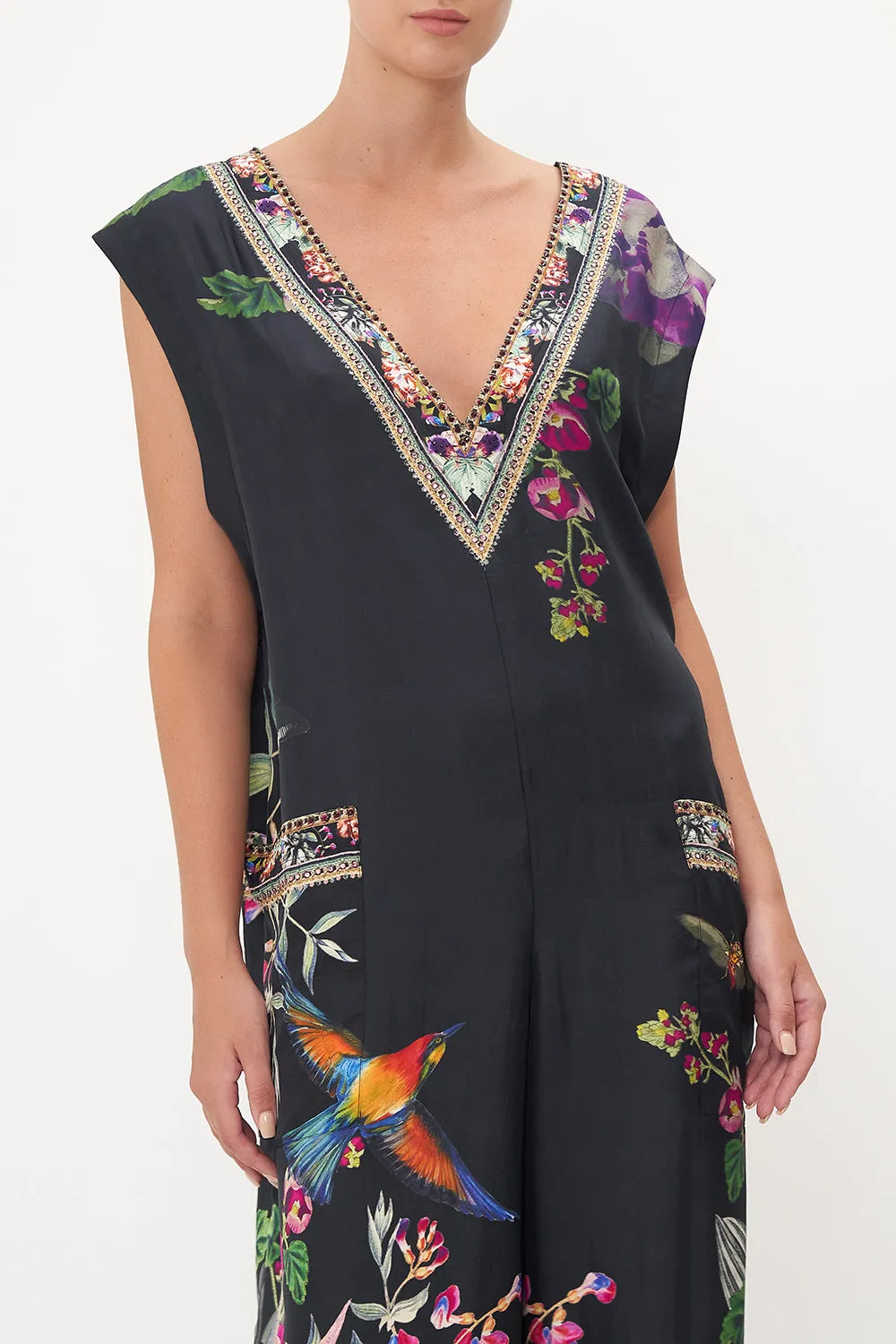V NECK JUMPSUIT WITH PATCH POCKETS PARADISO PLACE sold by Camilla product image thumbnail 5