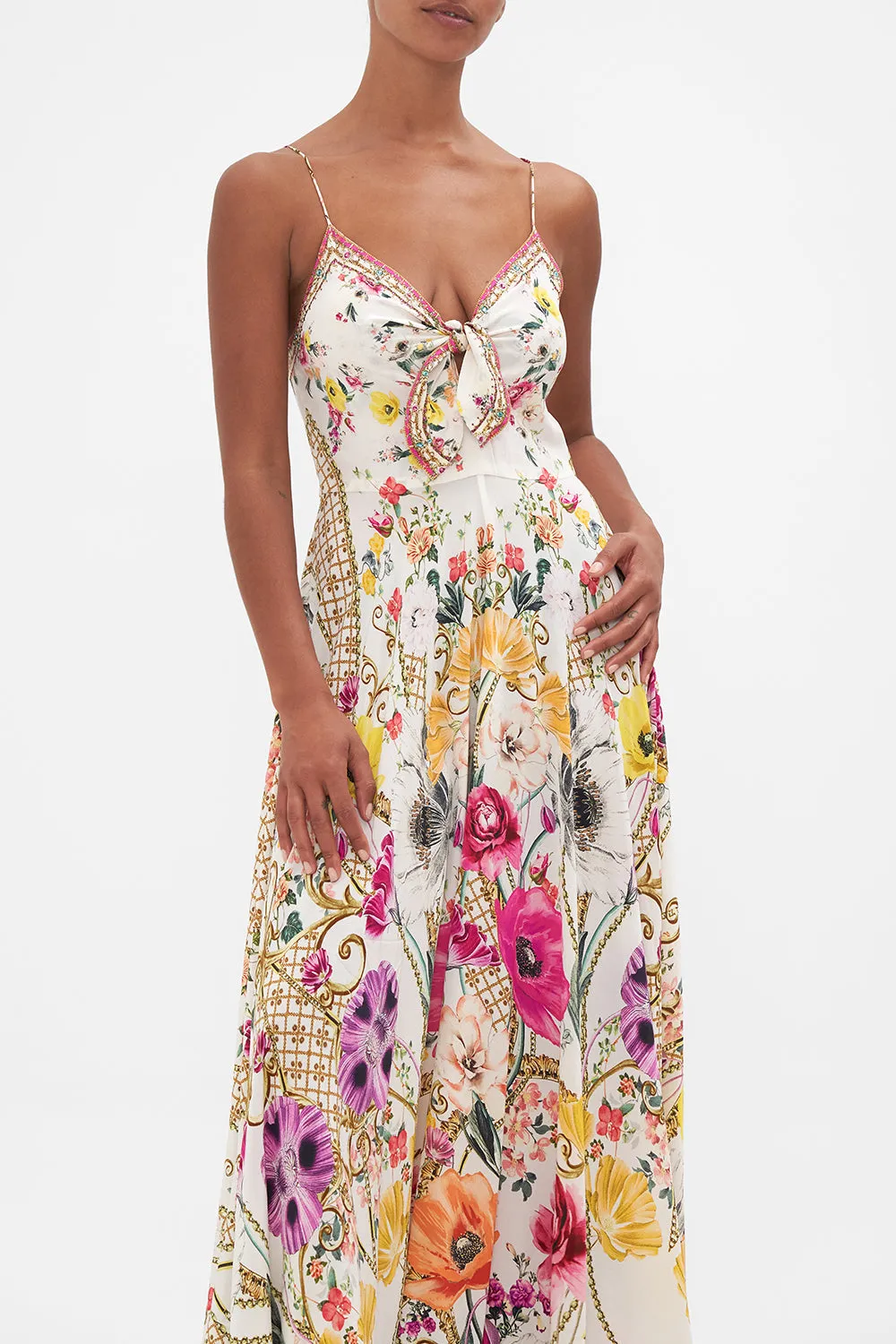 LONG DRESS WITH TIE FRONT DESTINY CALLING sold by Camilla product image thumbnail 5