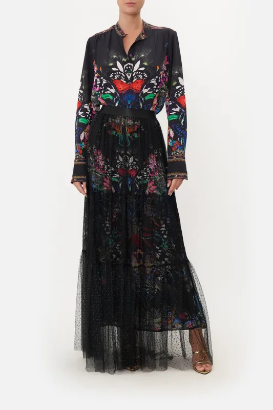 PLACKET BLOUSE FLUTTER BY sold by Camilla