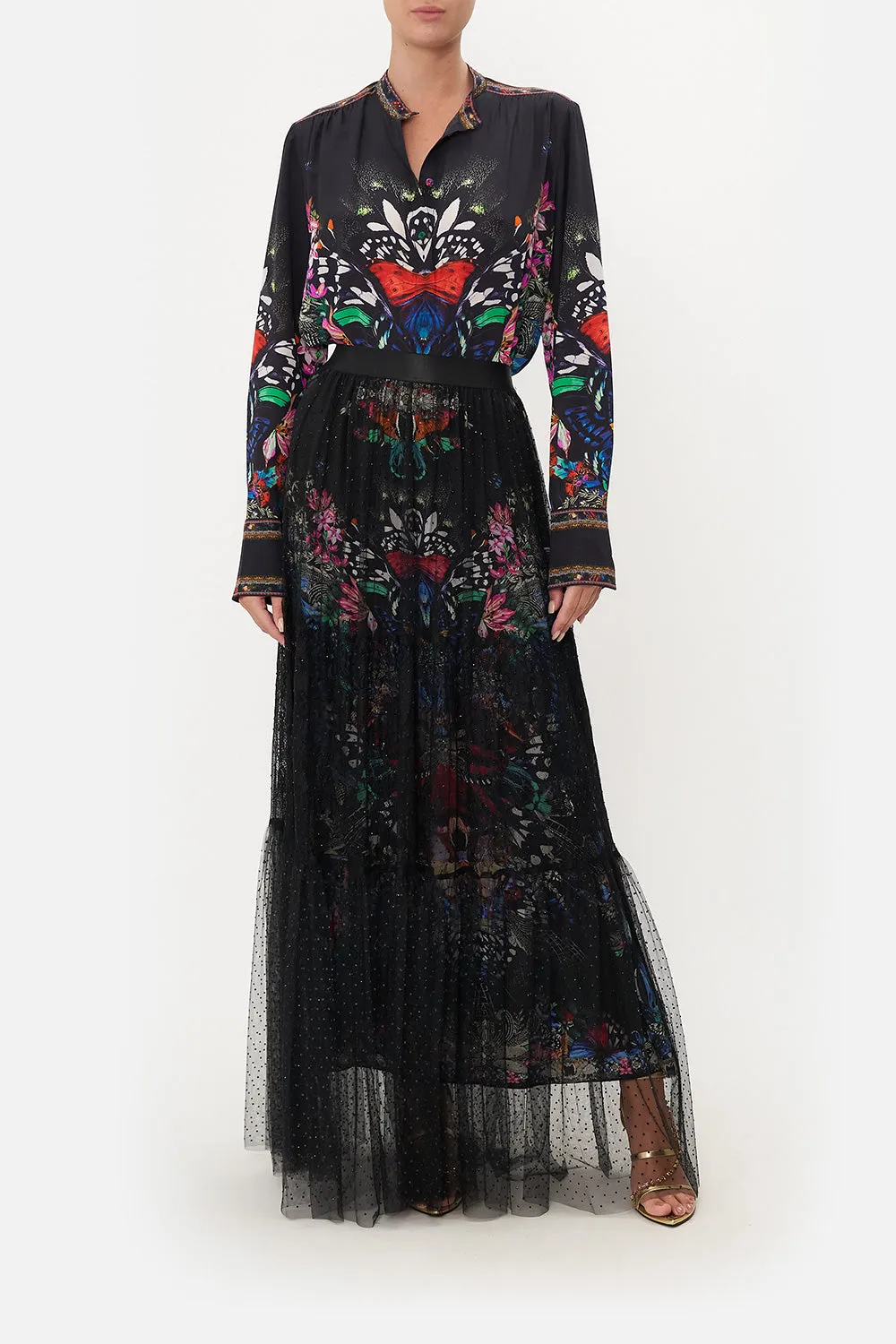 PLACKET BLOUSE FLUTTER BY sold by Camilla