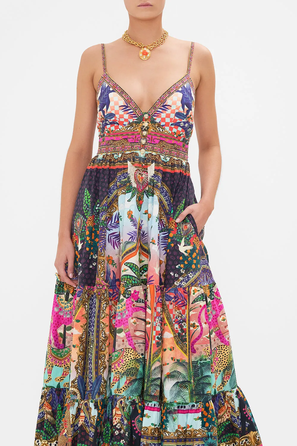 ORGANIC COTTON TIERED BODICE DRESS ALESSANDROS ATLANTIS sold by Camilla product image thumbnail 5