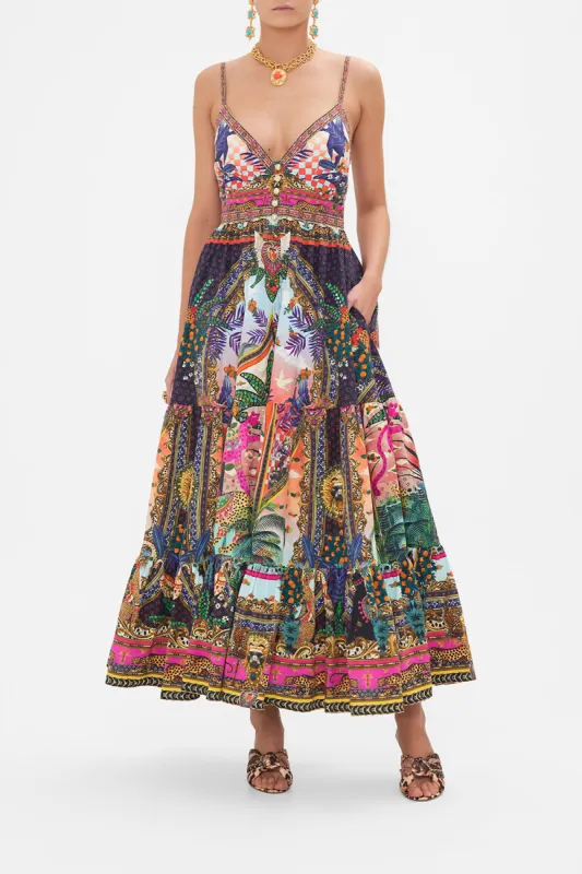 ORGANIC COTTON TIERED BODICE DRESS ALESSANDROS ATLANTIS made by Camilla