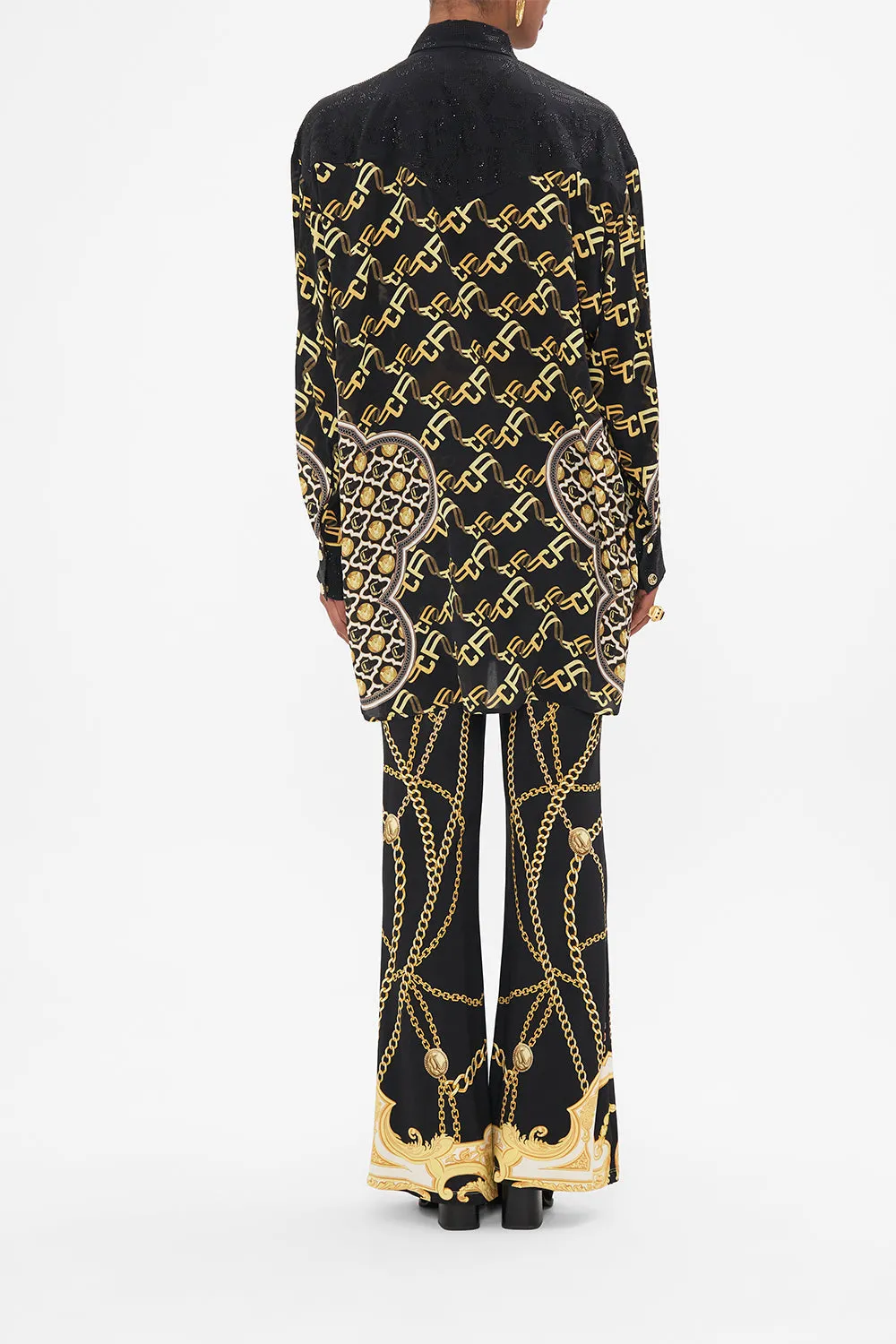 LONG LINE SHIRT WITH YOKE AND BUTTON DETAIL TETHER ME NOT sold by Camilla product image thumbnail 2