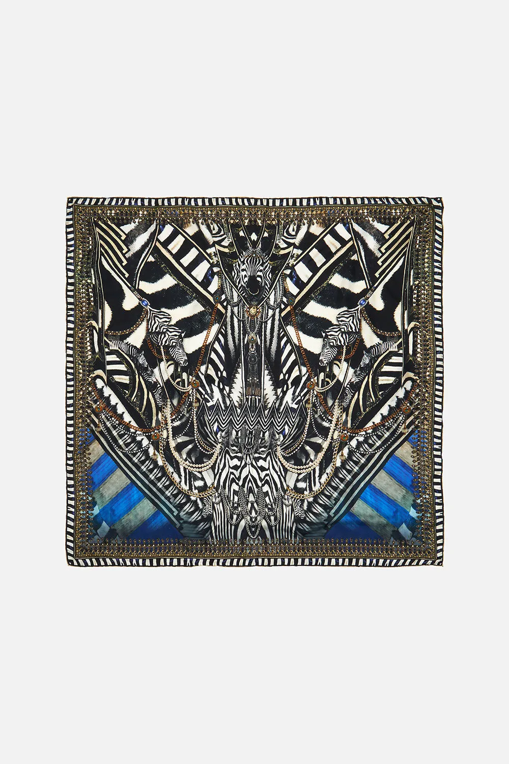 LARGE SQUARE SCARF KNIGHT OF THE WILD sold by Camilla product image thumbnail 2