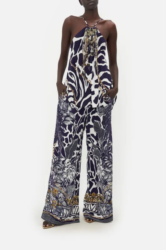 HALTER TOP WITH HARDWARE WHERES YOUR HEAD AT sold by Camilla