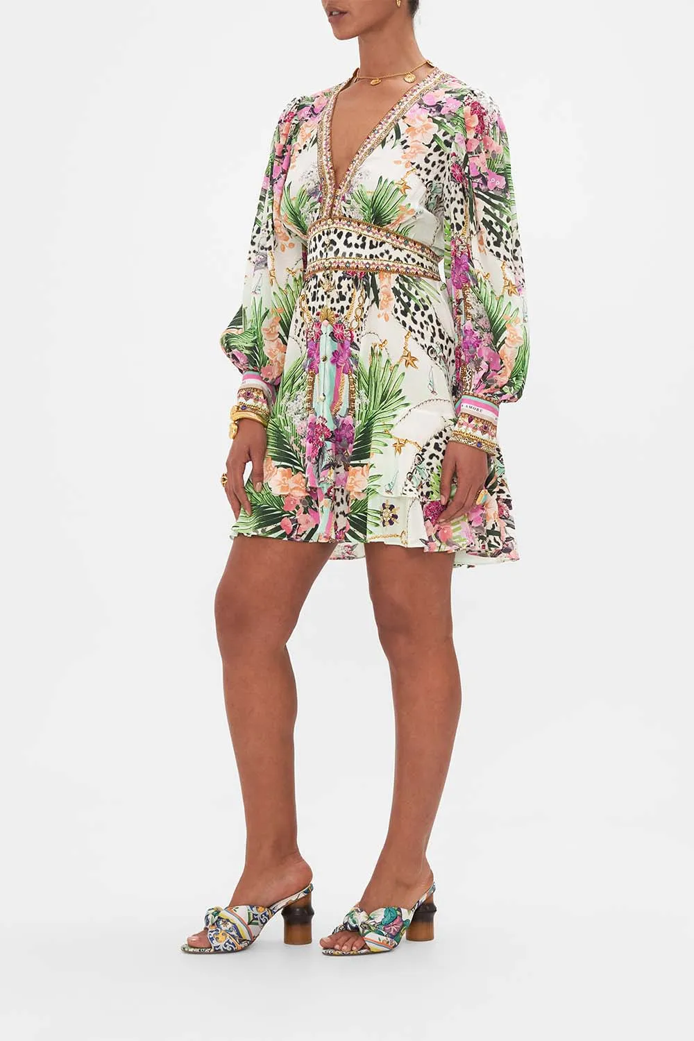 BUTTON FRONT FRILL DRESS DEAR AMORE MIO sold by Camilla product image thumbnail 4