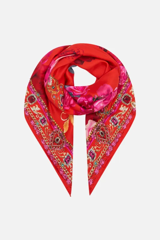 LARGE SQUARE SCARF ITALIAN ROSA sold by Camilla