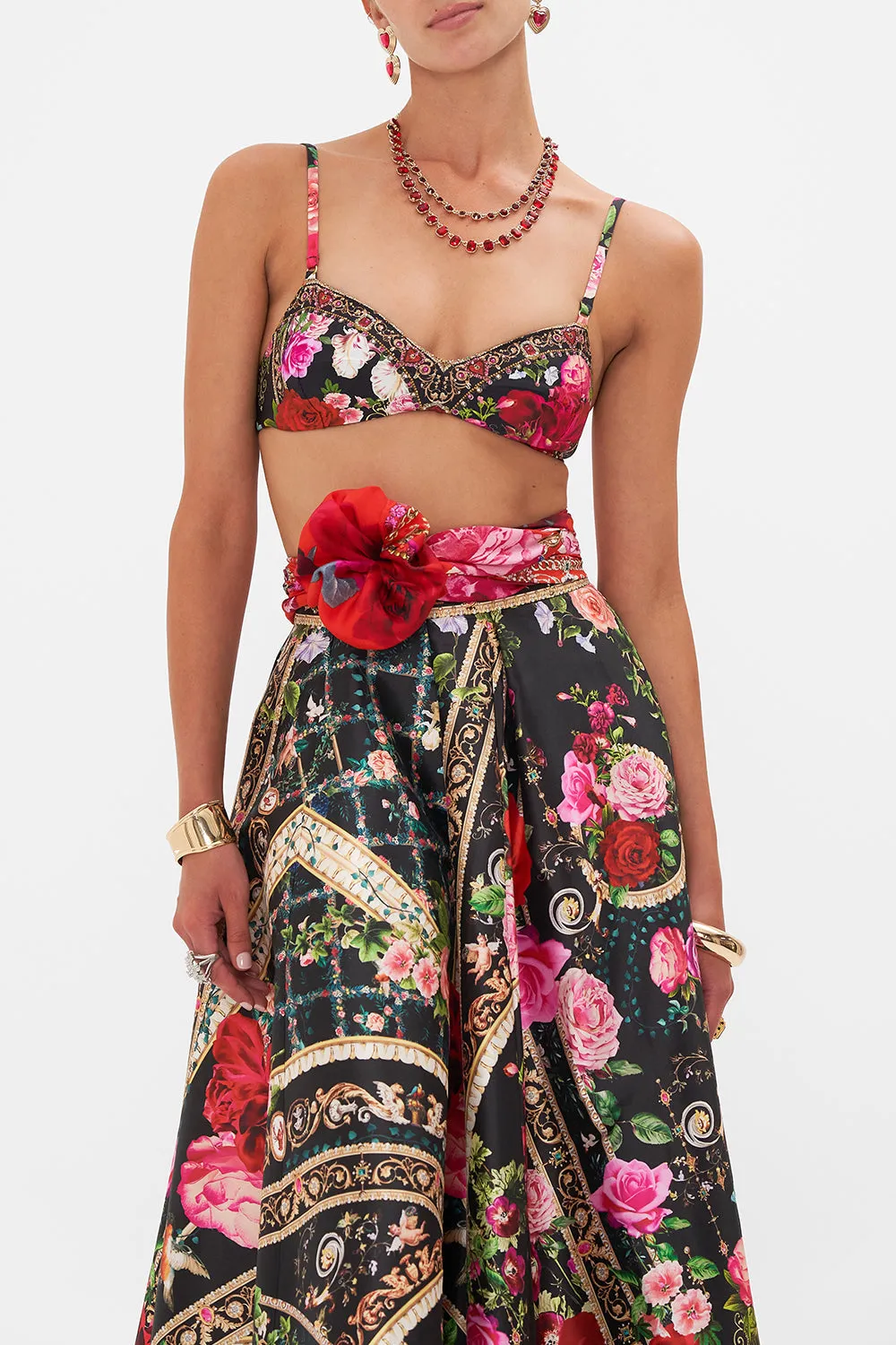 LARGE SQUARE SCARF ITALIAN ROSA sold by Camilla product image thumbnail 4