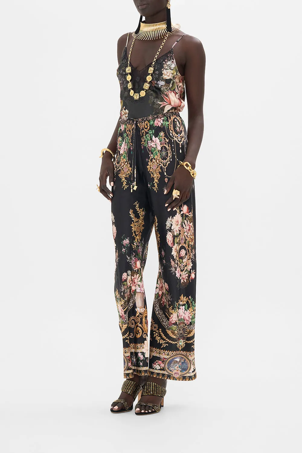 BIAS CUT DRAWSTRING PANT DYNASTY DAZE sold by Camilla product image thumbnail 4