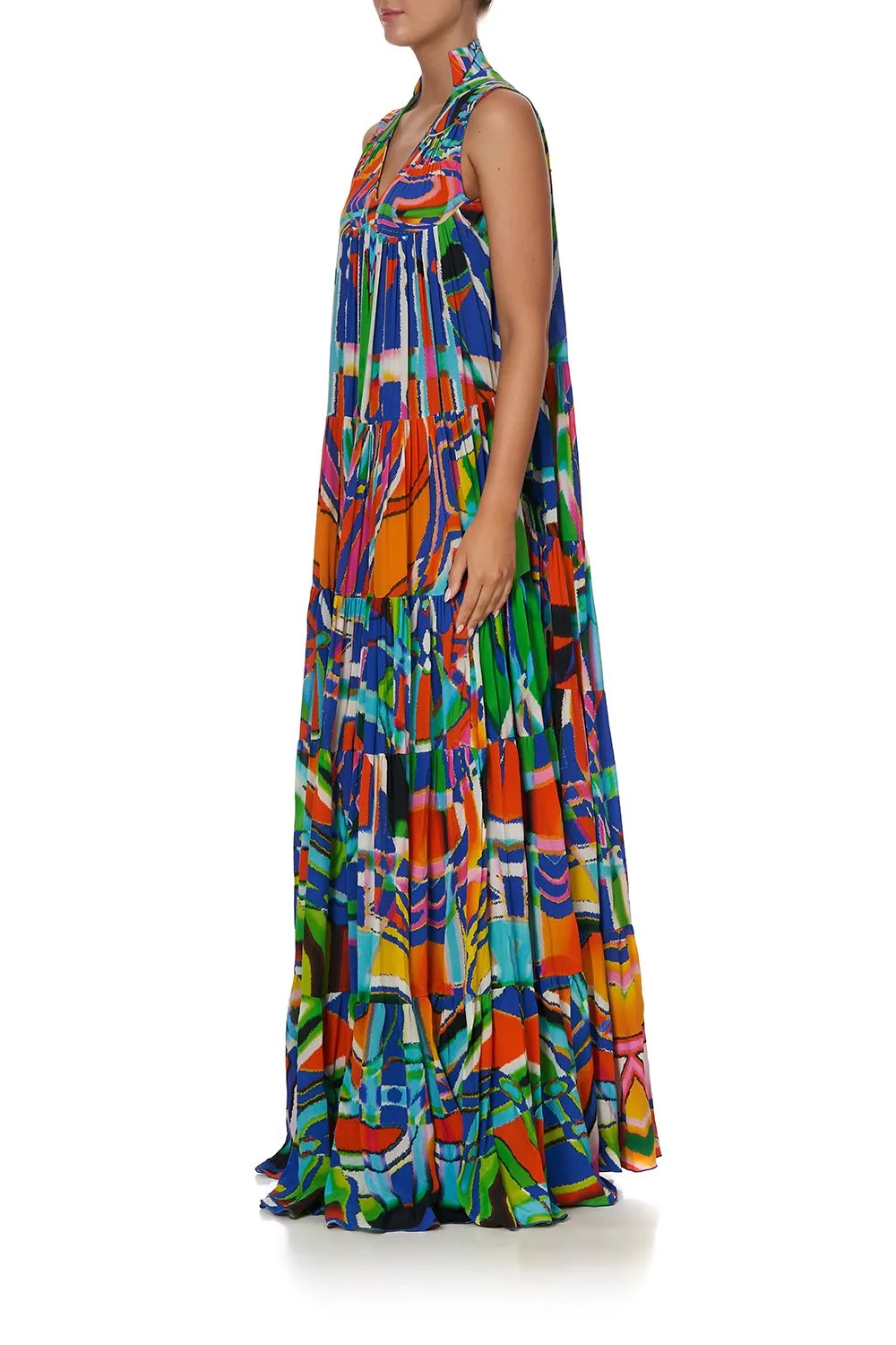 LONG TIERED DRESS MULTI sold by Camilla product image thumbnail 4