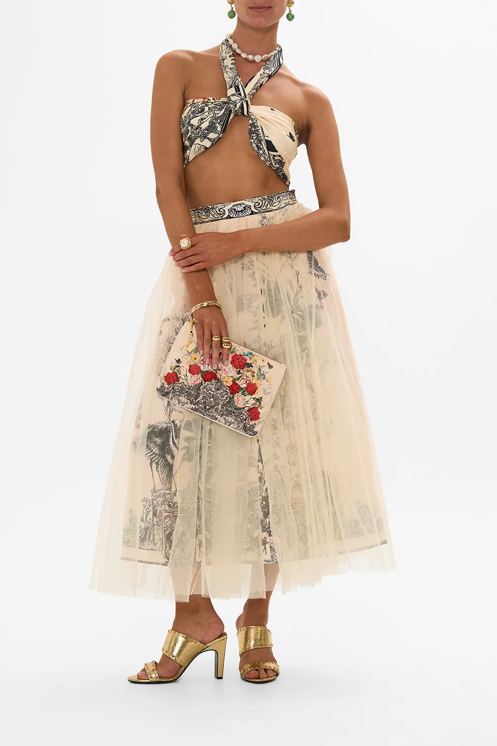 SMALL CANVAS CLUTCH ETCHED INTO ETERNITY sold by Camilla product image thumbnail 4