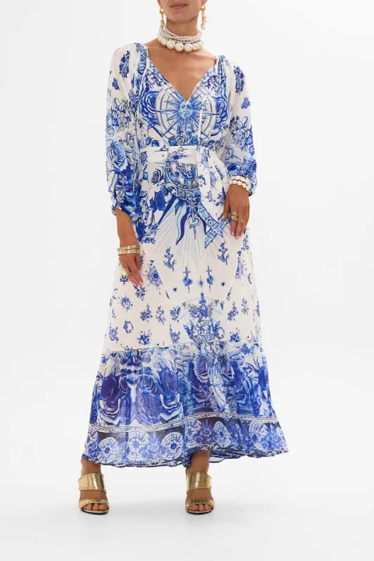 LONG SLEEVE OVERSIZED PEASANT DRESS IMMORTAL INK sold by Camilla