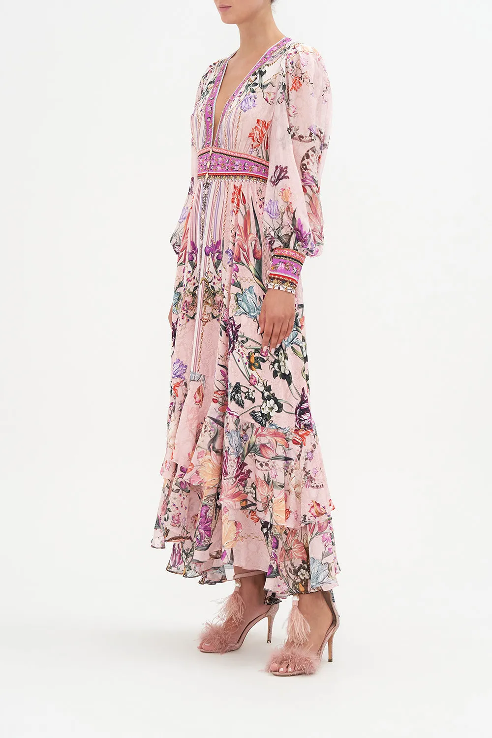 LONG BUTTON FRONT DRESS MAD AS A SNAKE sold by Camilla product image thumbnail 4