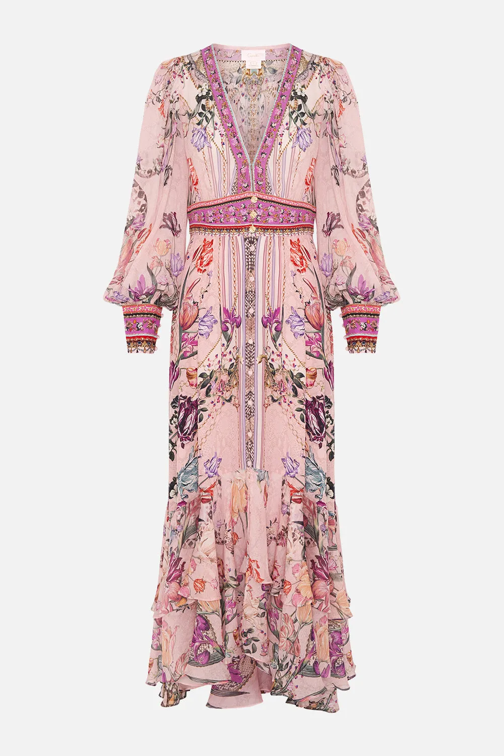 LONG BUTTON FRONT DRESS MAD AS A SNAKE sold by Camilla product image thumbnail 3