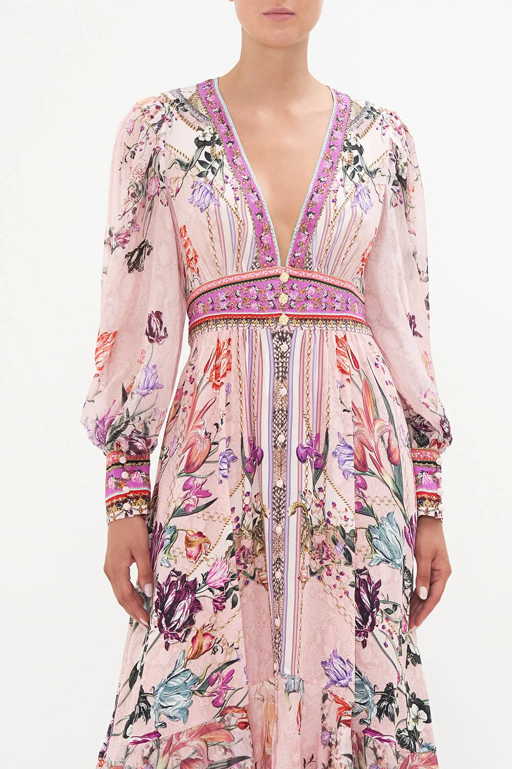 LONG BUTTON FRONT DRESS MAD AS A SNAKE sold by Camilla product image thumbnail 5