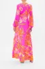 PLUNGE NECK LONG DRESS A HEART THAT FLUTTERS sold by Camilla