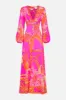 PLUNGE NECK LONG DRESS A HEART THAT FLUTTERS sold by Camilla