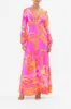 PLUNGE NECK LONG DRESS A HEART THAT FLUTTERS sold by Camilla