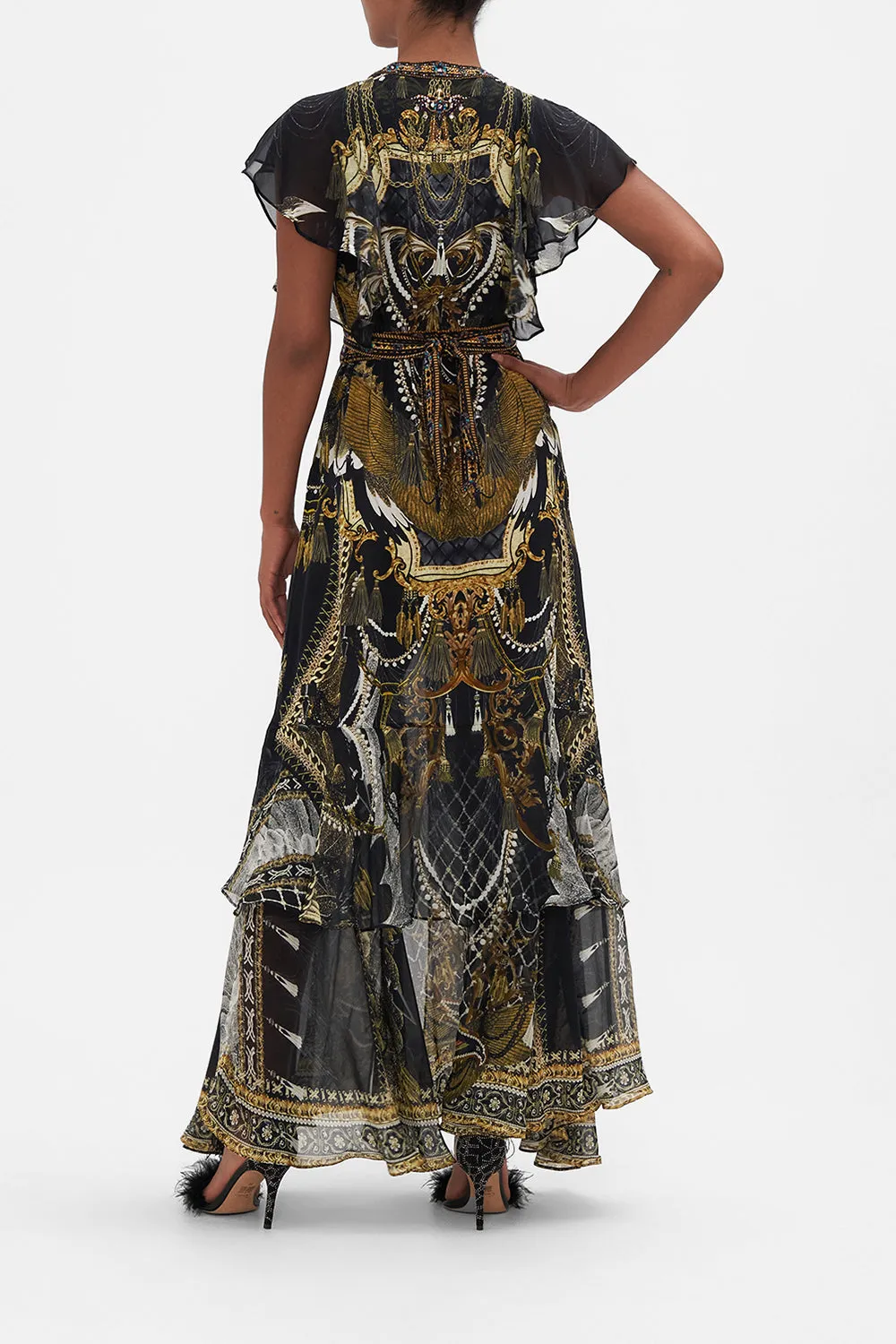 TIE FRONT MAXI WITH CENTRE FRONT SPLIT RAVIN RAVEN sold by Camilla product image thumbnail 2