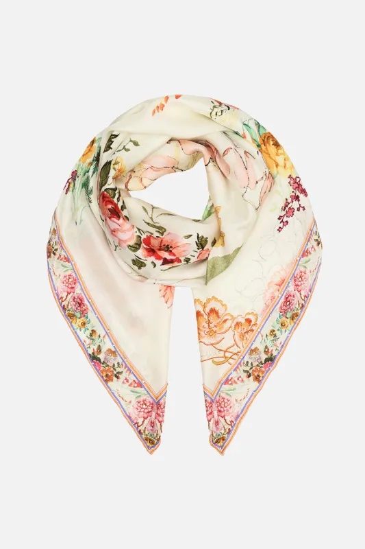 LARGE SQUARE SCARF ROMANTIC RITES sold by Camilla