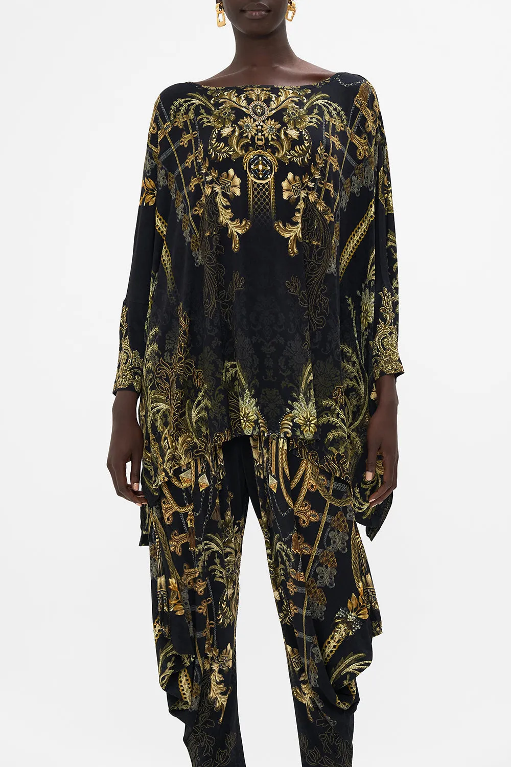 SCOOP NECK SLOUCH TEE THE NIGHT IS NOIR sold by Camilla product image thumbnail 5