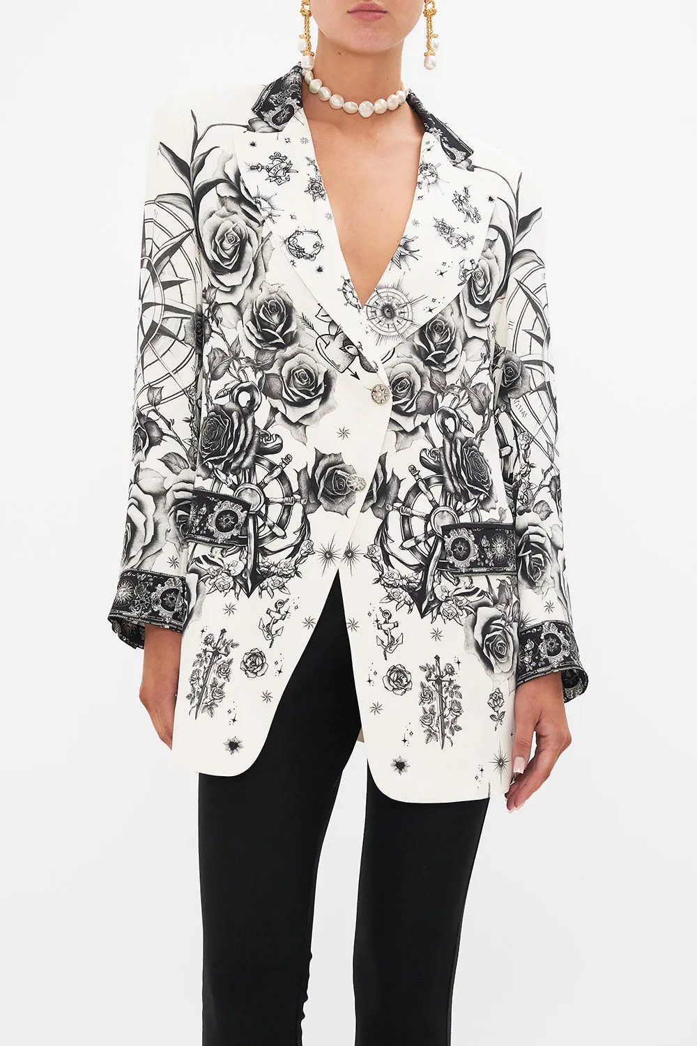 LONGLINE RELAXED JACKET TALES OF TATTOO sold by Camilla product image thumbnail 5