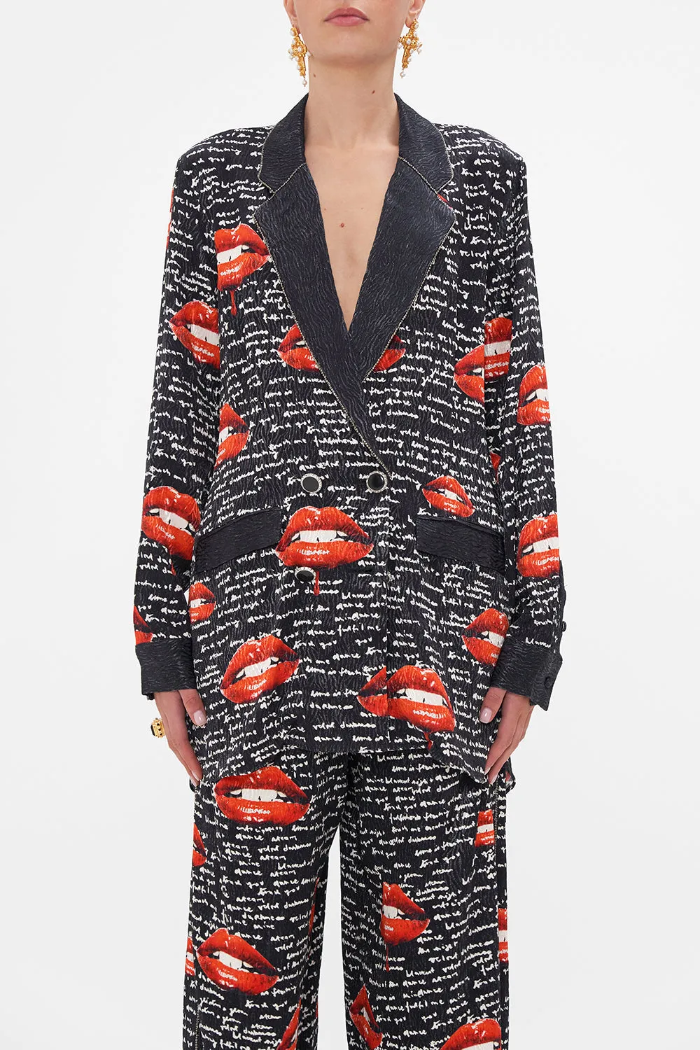 DOUBLE BREASTED SOFT JACKET CHAOS MAGIC sold by Camilla product image thumbnail 5