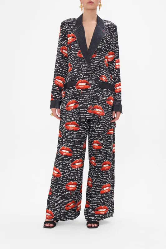 DOUBLE BREASTED SOFT JACKET CHAOS MAGIC made by Camilla