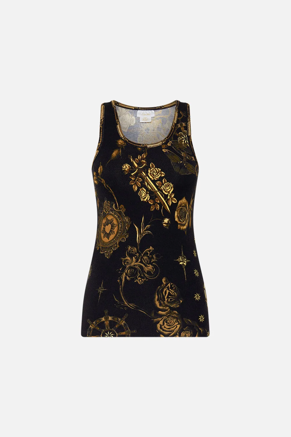 JERSEY SCOOP NECK TANK TOP SO SAYS THE ORACLE sold by Camilla product image thumbnail 3