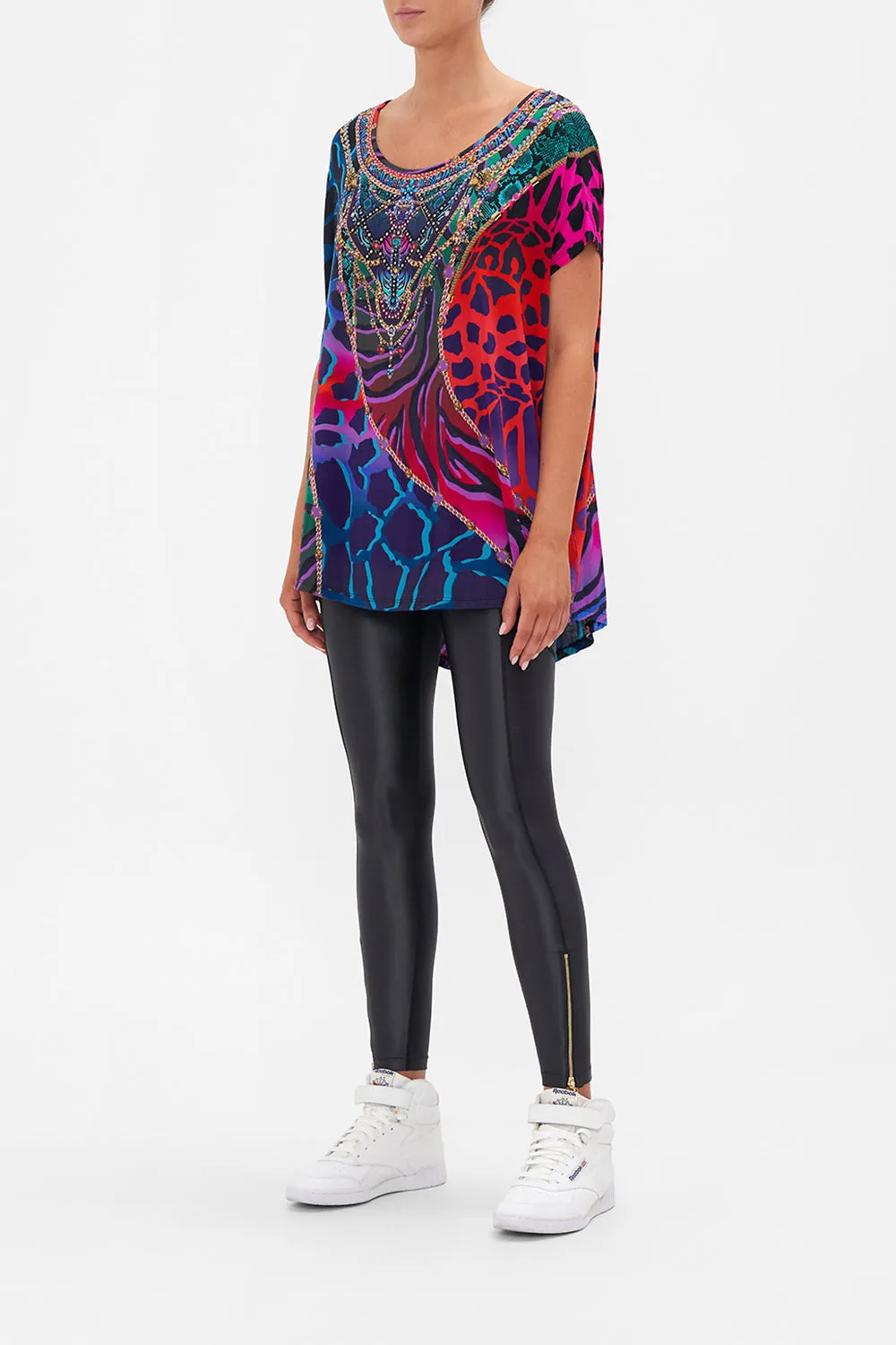 LOOSE FIT TEE UNDER THE NEON SUN sold by Camilla product image thumbnail 4