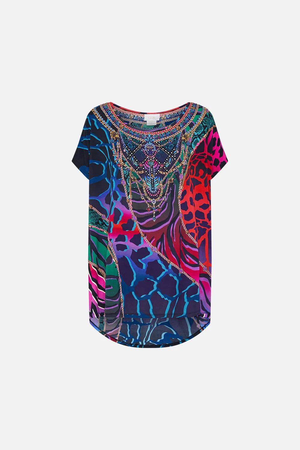 LOOSE FIT TEE UNDER THE NEON SUN sold by Camilla product image thumbnail 3
